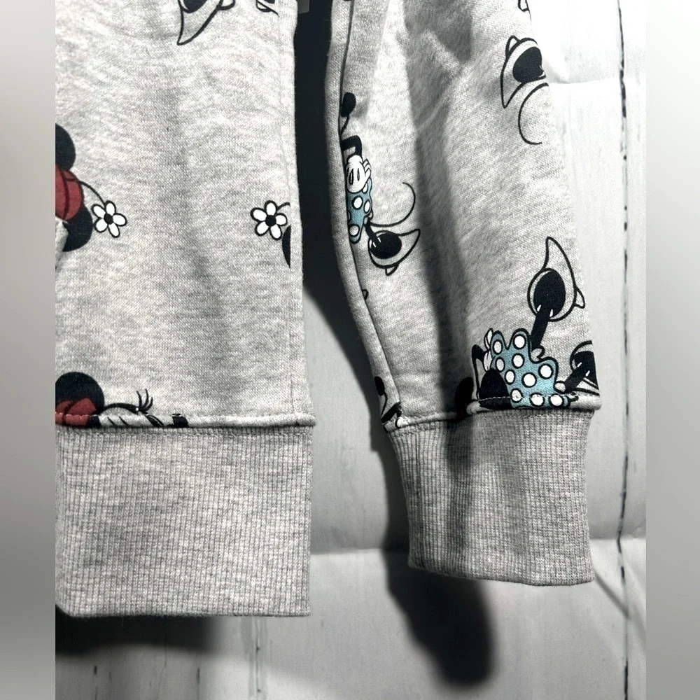 Disney Girls Fleece Full Zip Up Hoodie Sweatshirt Outdoor Minnie Mouse Sz L (10)